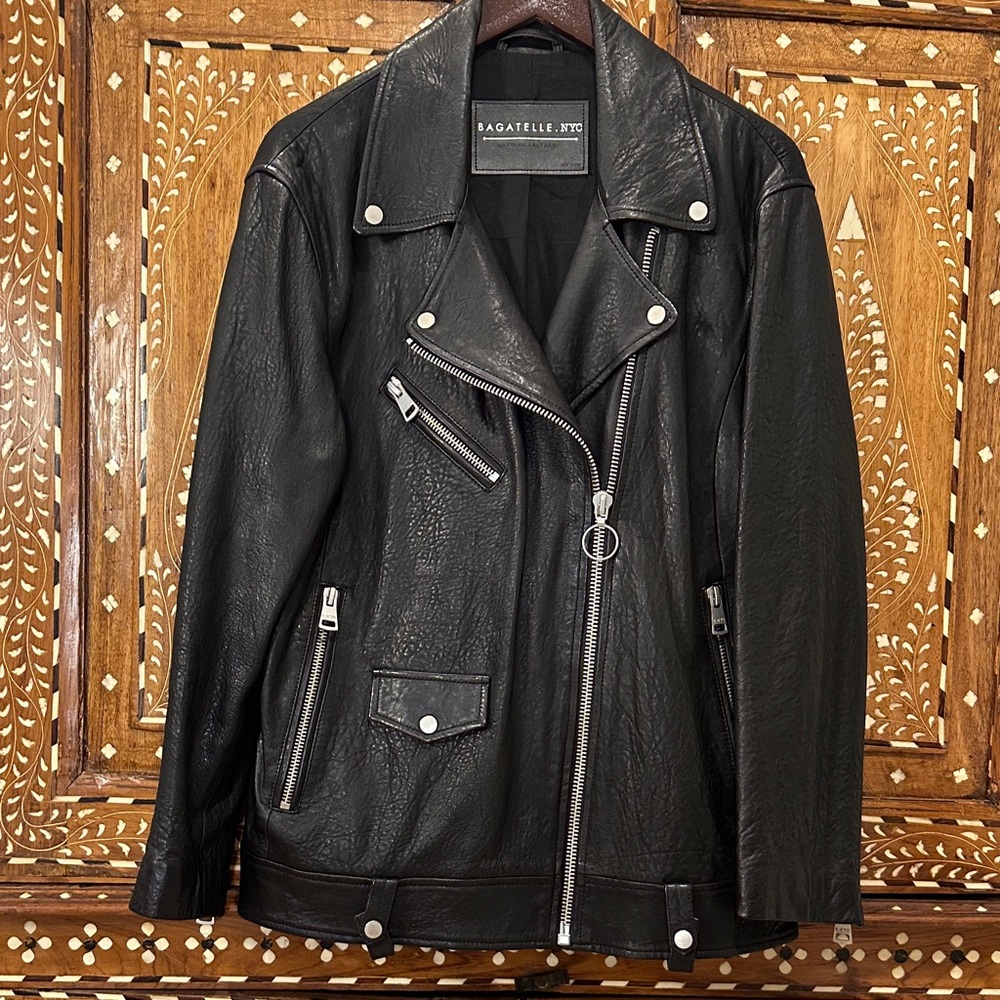 Bagatelle Women's Black Biker Jacket